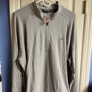 Men's TRAVIS MATHEWS Networking Quarter Zip Fleece Pullover New With Tags